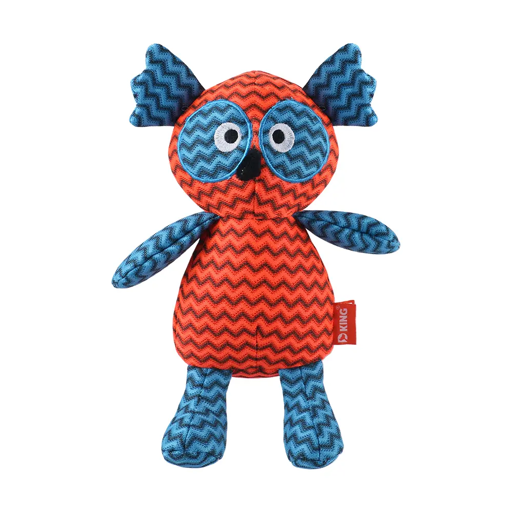 2025 Latest Innovative Dog Interactive Plush Toy Series Unveiled：3D Owl，3D Gorilar，3D Chimpanzees，3D Giraffe，3D Donkey