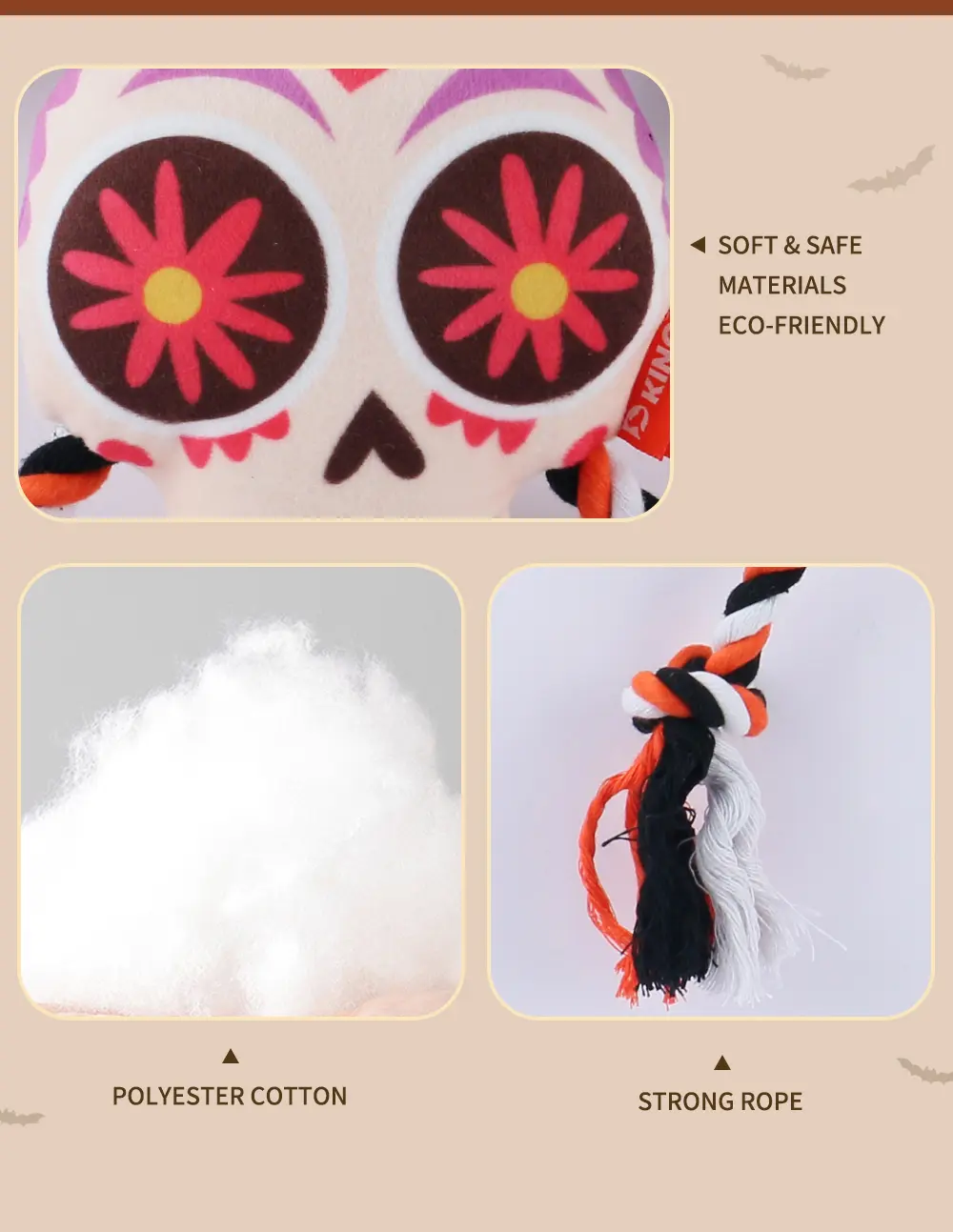 Halloween knoted plush dolls