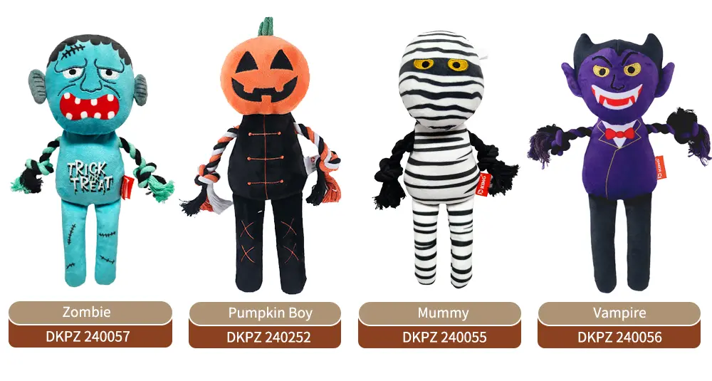 Halloween knoted plush dolls