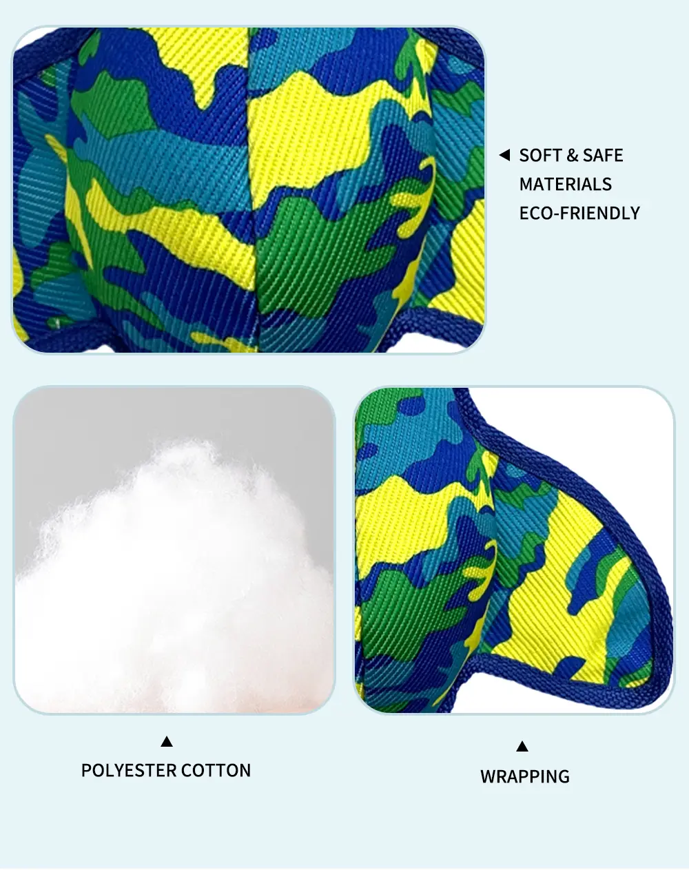 Camouflage Flying Duck, High Quality, Rattle Design, Enhances Bond, Exercises Pets (7)