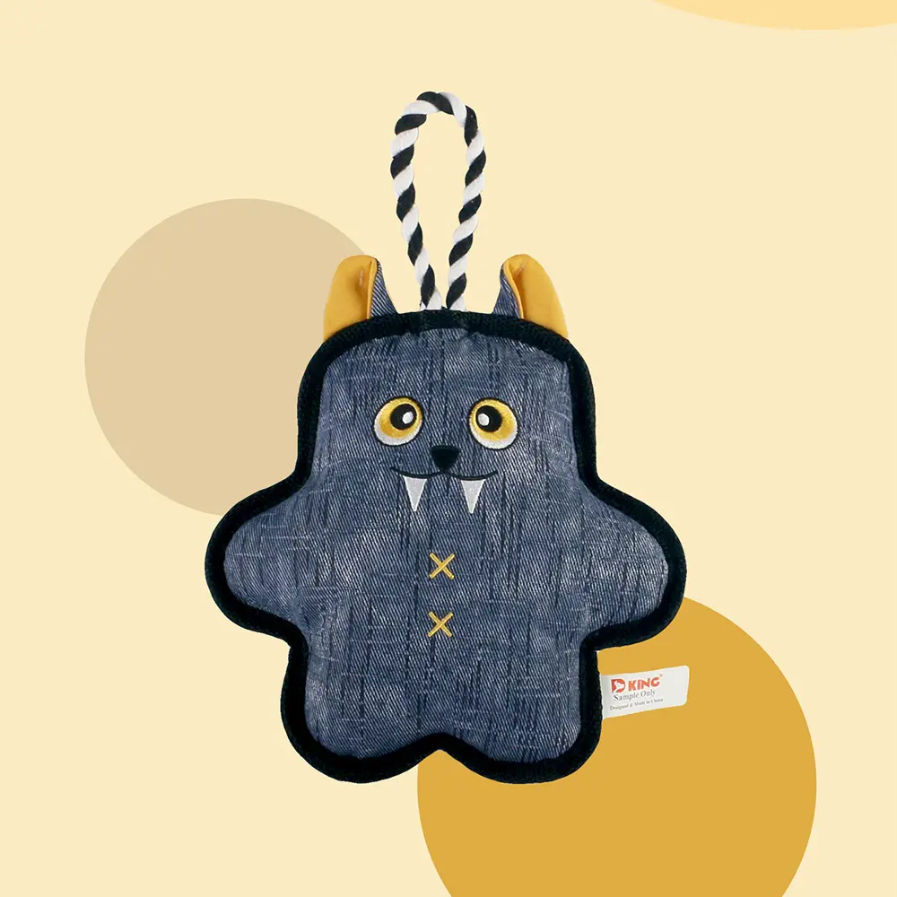 2025 New Product Classic Animal Shape Sturdy Dog Toy Collection Oblate Knotted Bat (4).jpg