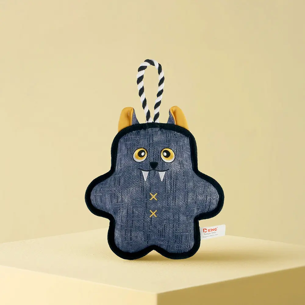 2025 New Product Classic Animal Shape Sturdy Dog Toy Collection Oblate Knotted Bat (2).jpg