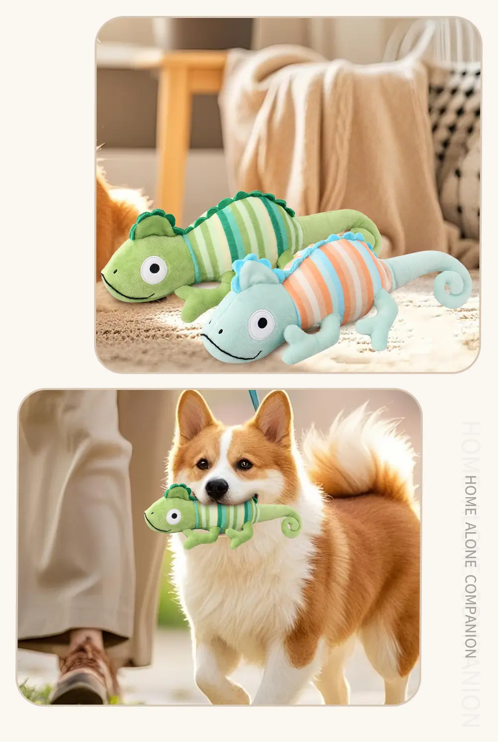 Introducing the Lizard-Shaped Plush Toy A New Playmate for Dogs (9)