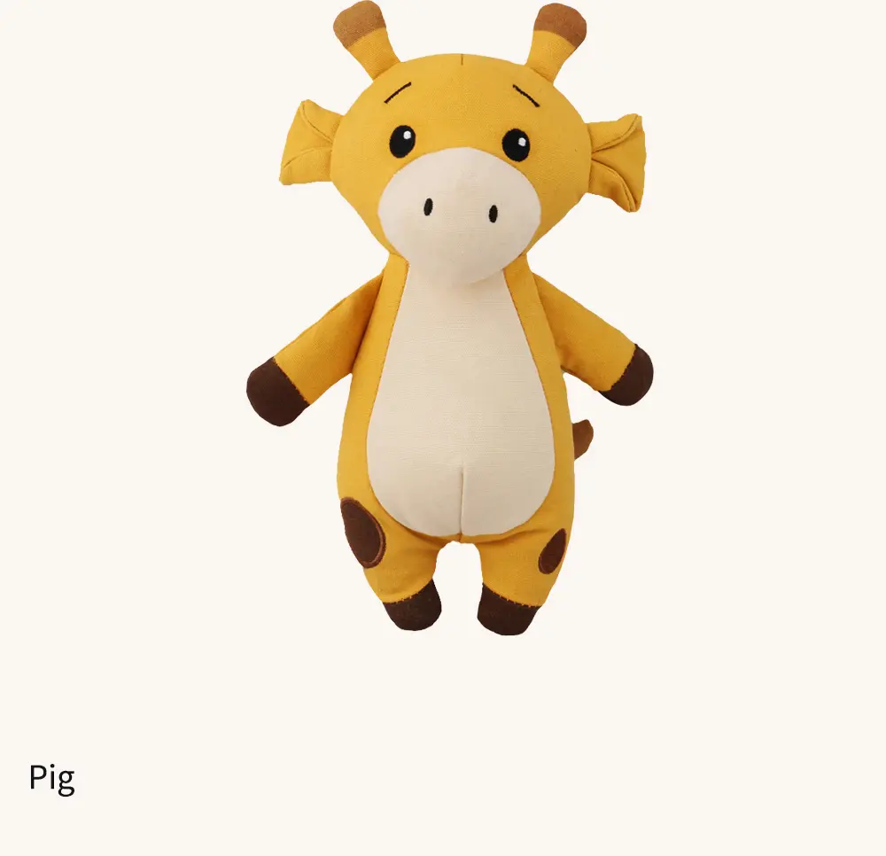 Fox, Deer, And Pig Plush Toys, Exquisitely Designed For Pet Companionship And Health Promotion (11)