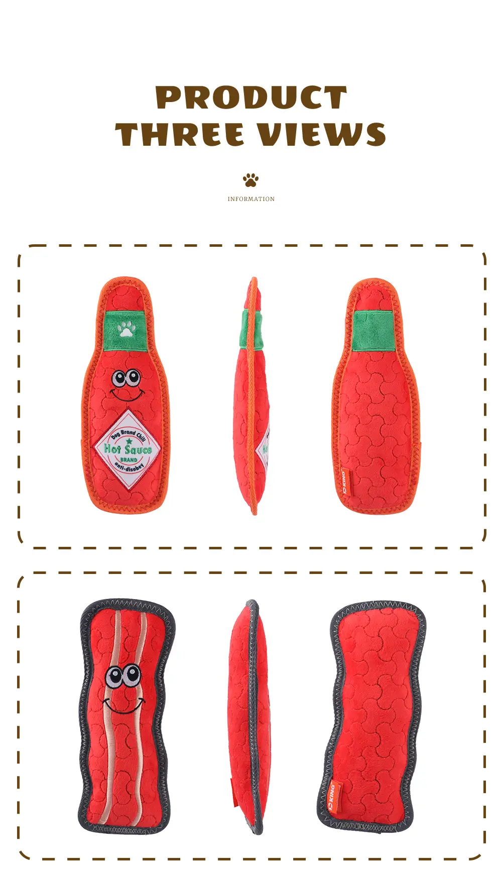 The Latest 2025 Dog Plush Toy Series Chili sauce, Baccon, Prime meat, Chili pappy (12)