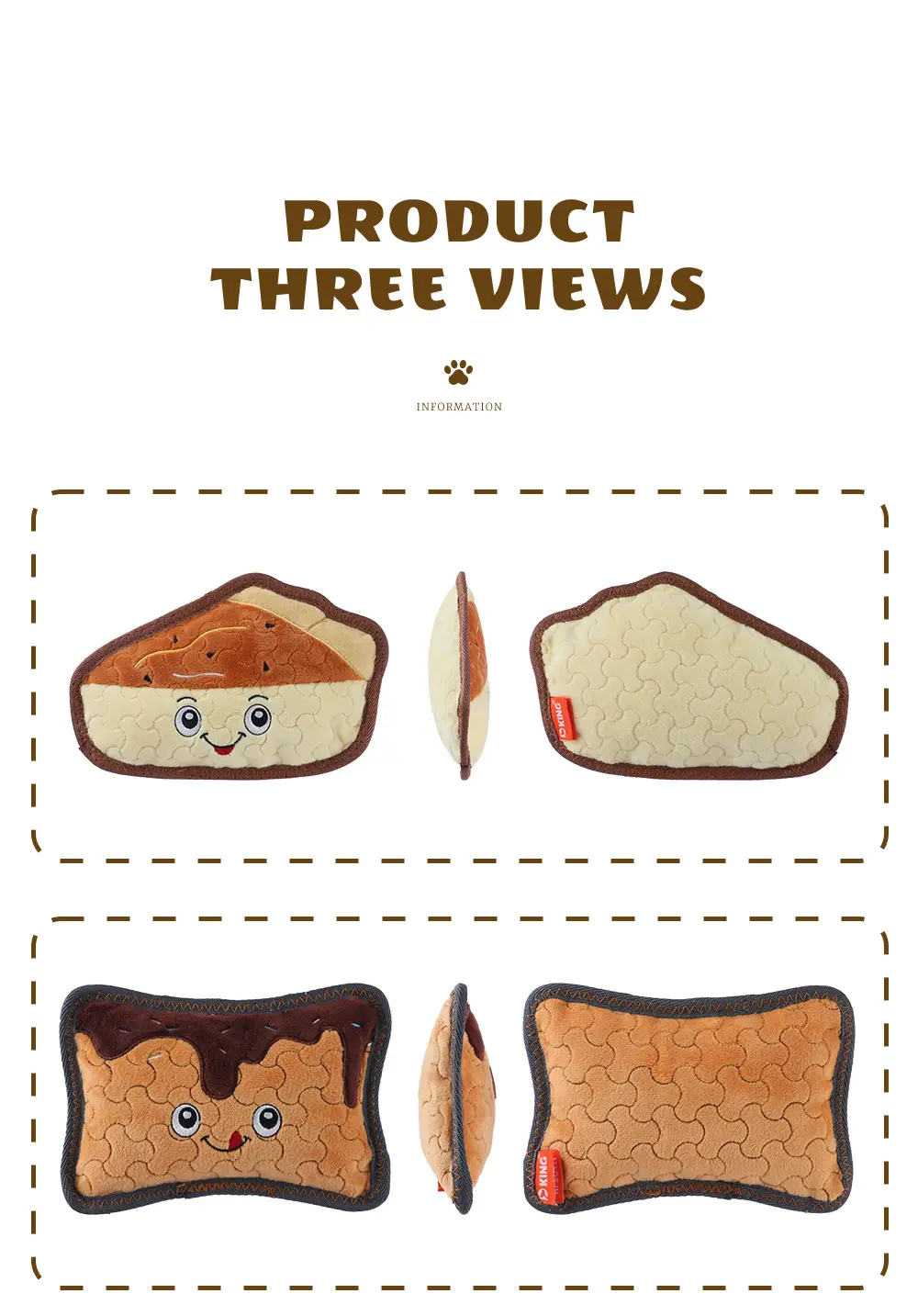2025 Latest Products Dog Food Toys Plush Pet Toys Sturdy Dog Toys Dogs Can’t Put It Down! Simulated food plush toy1 (7)