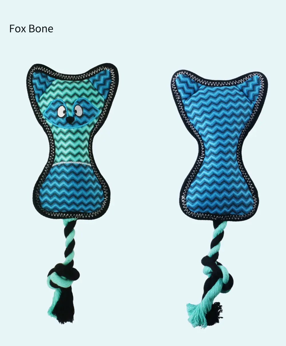 2025 Latest Design Rope-style Plush Pet Toy:Bear Bone,Monkey Bone,Kolar Bone,Fox Bone (16)
