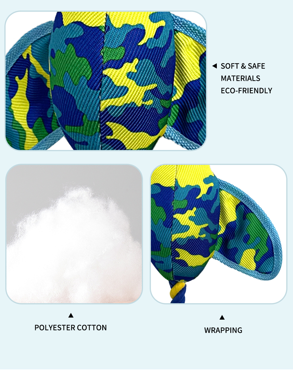 Rope Camouflage Flying Duck, Plush Pet Toy, Safe And Comfortable, Enhances Bonds, Endless Joy! (9)