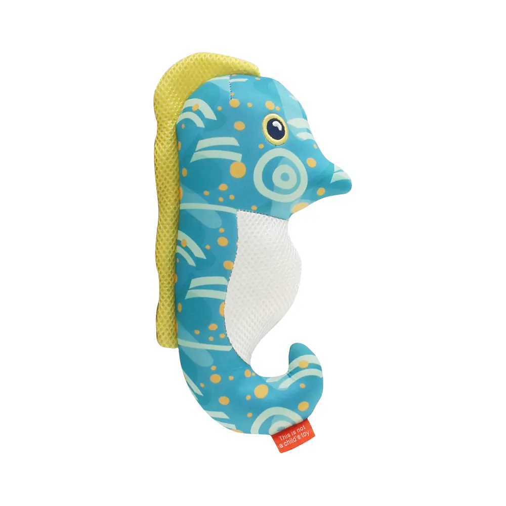 Newly Developed, Exclusively Designed Dog Interactive Plush Toy Series：Duck，Hippocampus，Squid，Sea Turtle