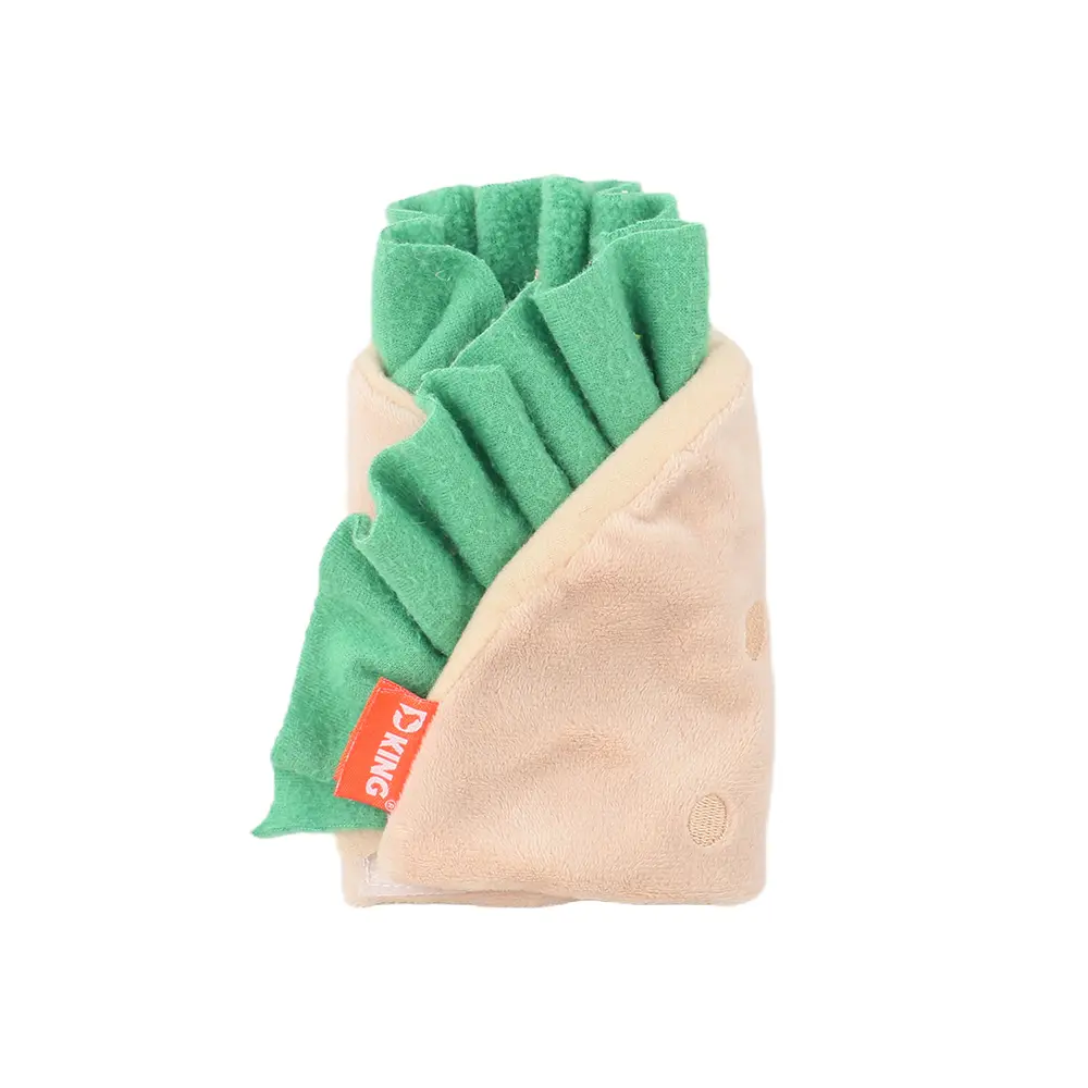 Food-shaped Pet Plush Toys：Snuffle Burrito，Snuffle Chicken Rolls