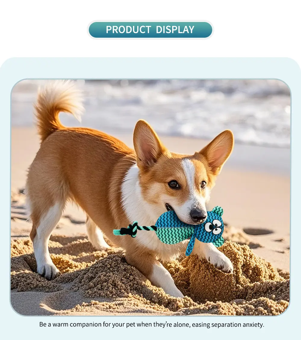2025 Latest Design Rope-style Plush Pet ToyKnoted Elephant,Knoted Bear,Knoted Monkey,Knoted Kolar,Knoted FoX (10)