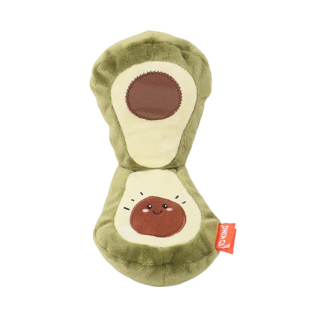 Creative Fruit Series Interactive Pet Plush Toys：Pear、Banana、Avocado、Apple (3).jpg