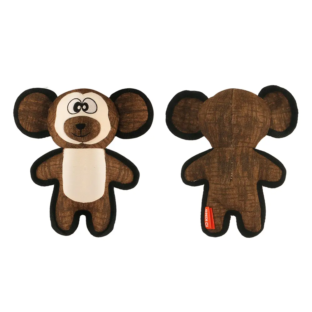 2025 New Product Classic Animal Shape Sturdy Dog Toy Collection Oblate Body Monkey (3).jpg