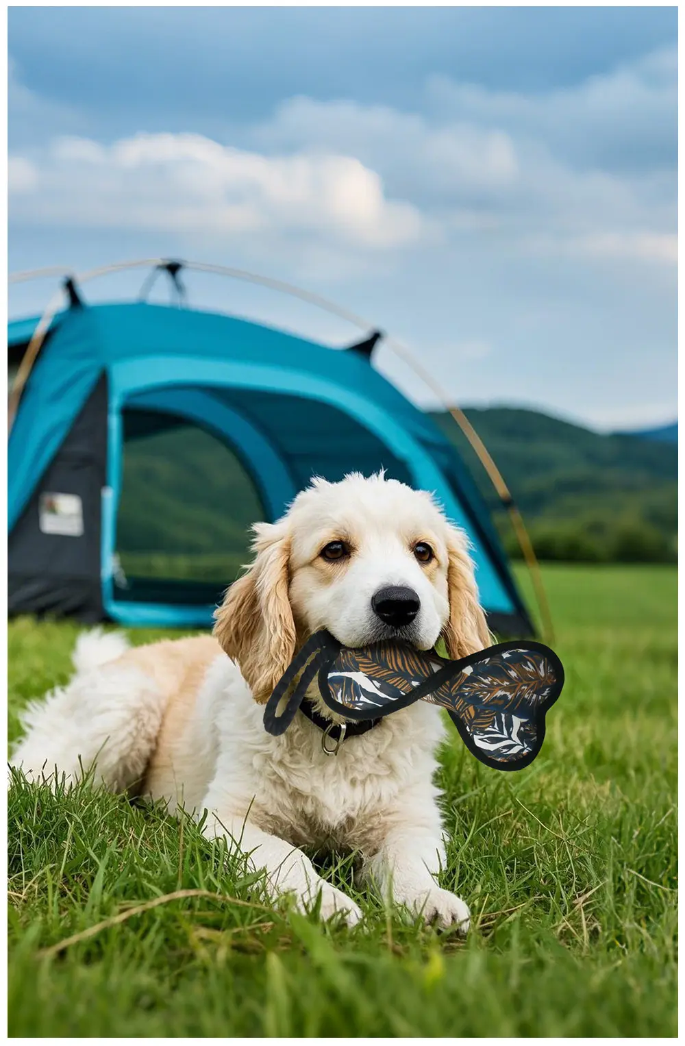 The Latest Dog Interactive Game Plush Toy Series Knotted bone, Reversed clover frisbee, Reversed bone, Reversed boomerang (12)