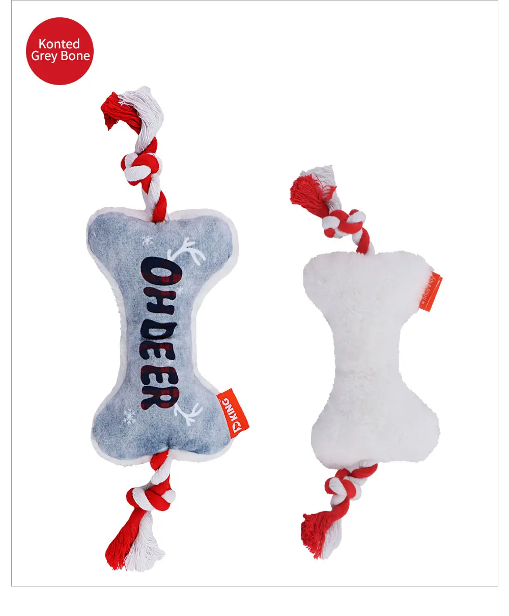 Discover the Irresistible Squeaky Bone Plush Toy - Ideal for Your Dog's Playtime, Stress - Relief and Chewing Needs-1 (11)