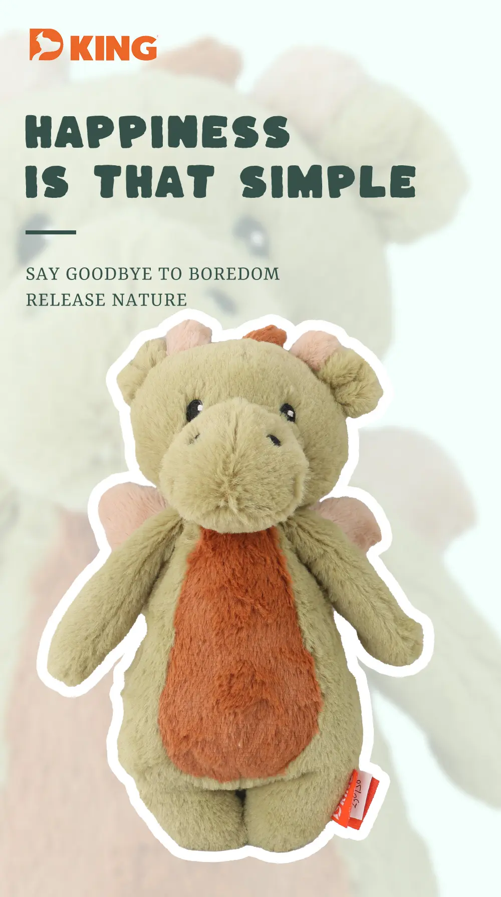 Standing Dragon Plush Toys Are A Huge Hit With Dogs, Durable And Soft, Promoting Health (5)