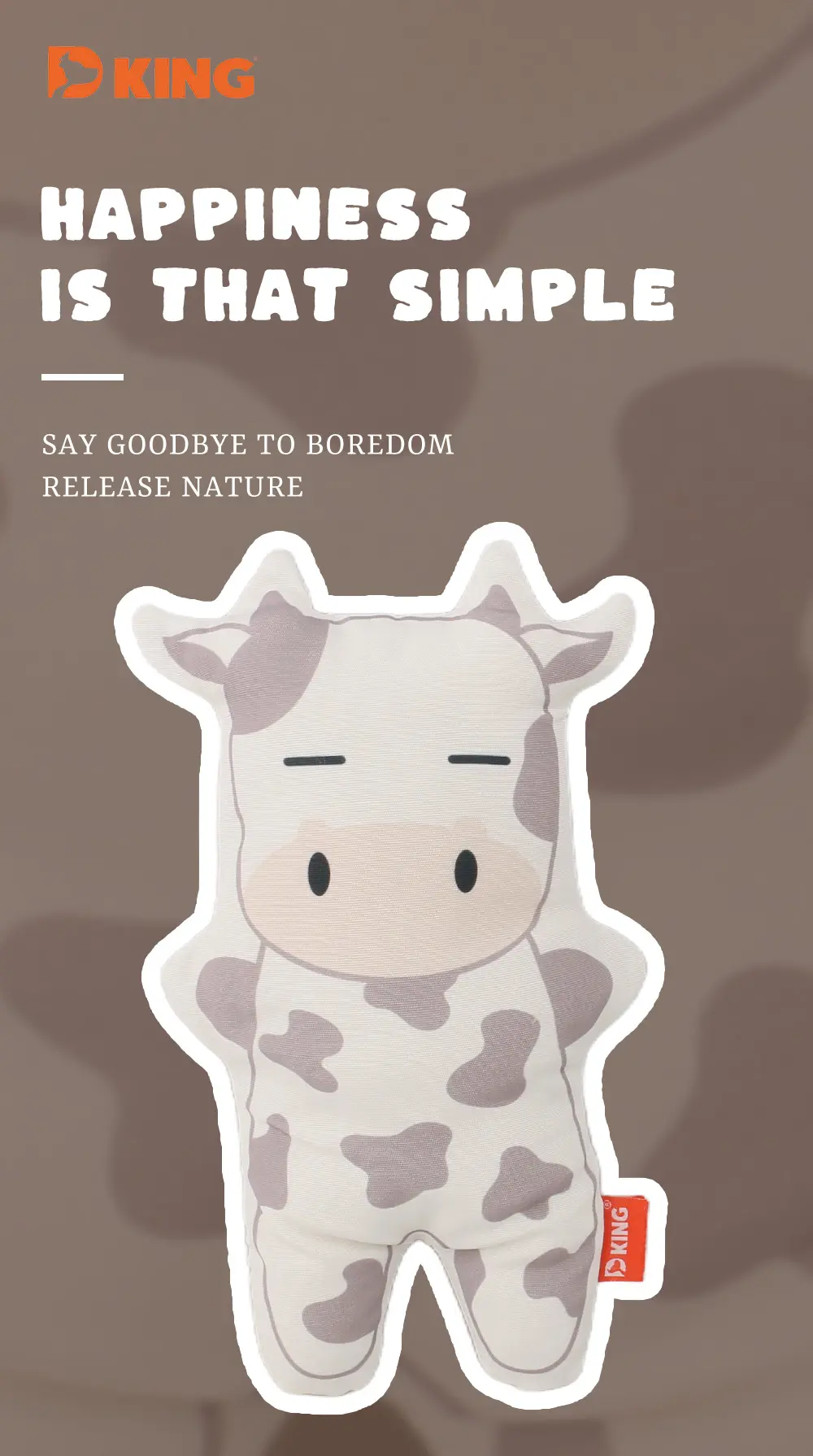Cute Animal-Shaped Plush Pet Toys Enhance Interaction, Share Warmth and Joy：Sheep，Rabbit，Dairy Cattle (4)