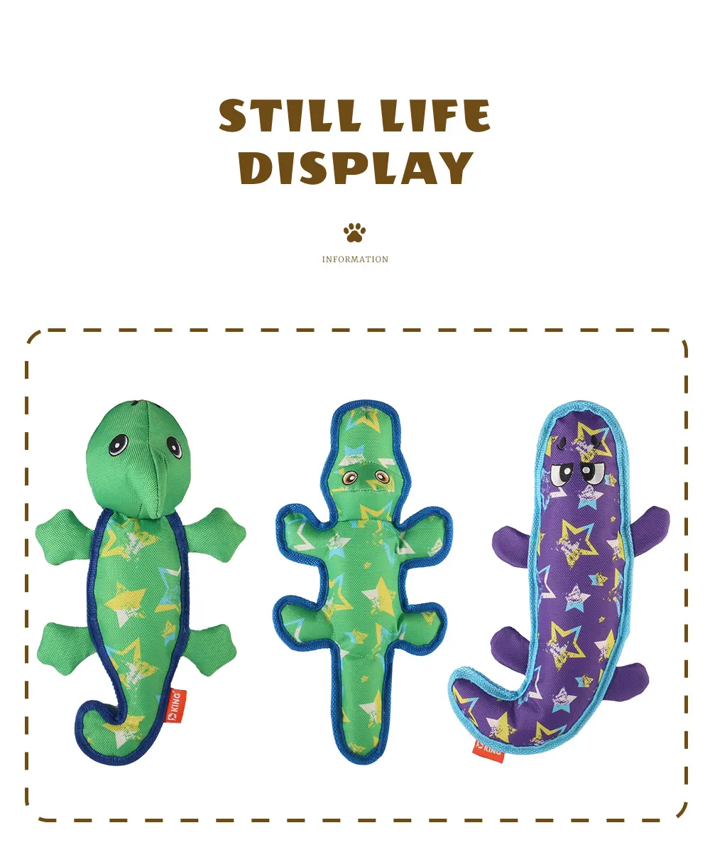 Soft, Safe, Interactive Dog Toys Excel:Sea Horse,Bear Frisbee,Chameleon,Snake (16)