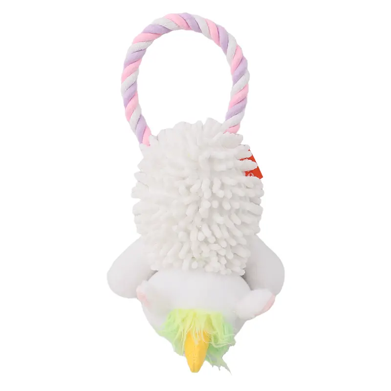 Pet Rope Toy: Combines cute animals with rope, safe and comfortable. Attracts pets, enhances interaction, and deepens bonds.