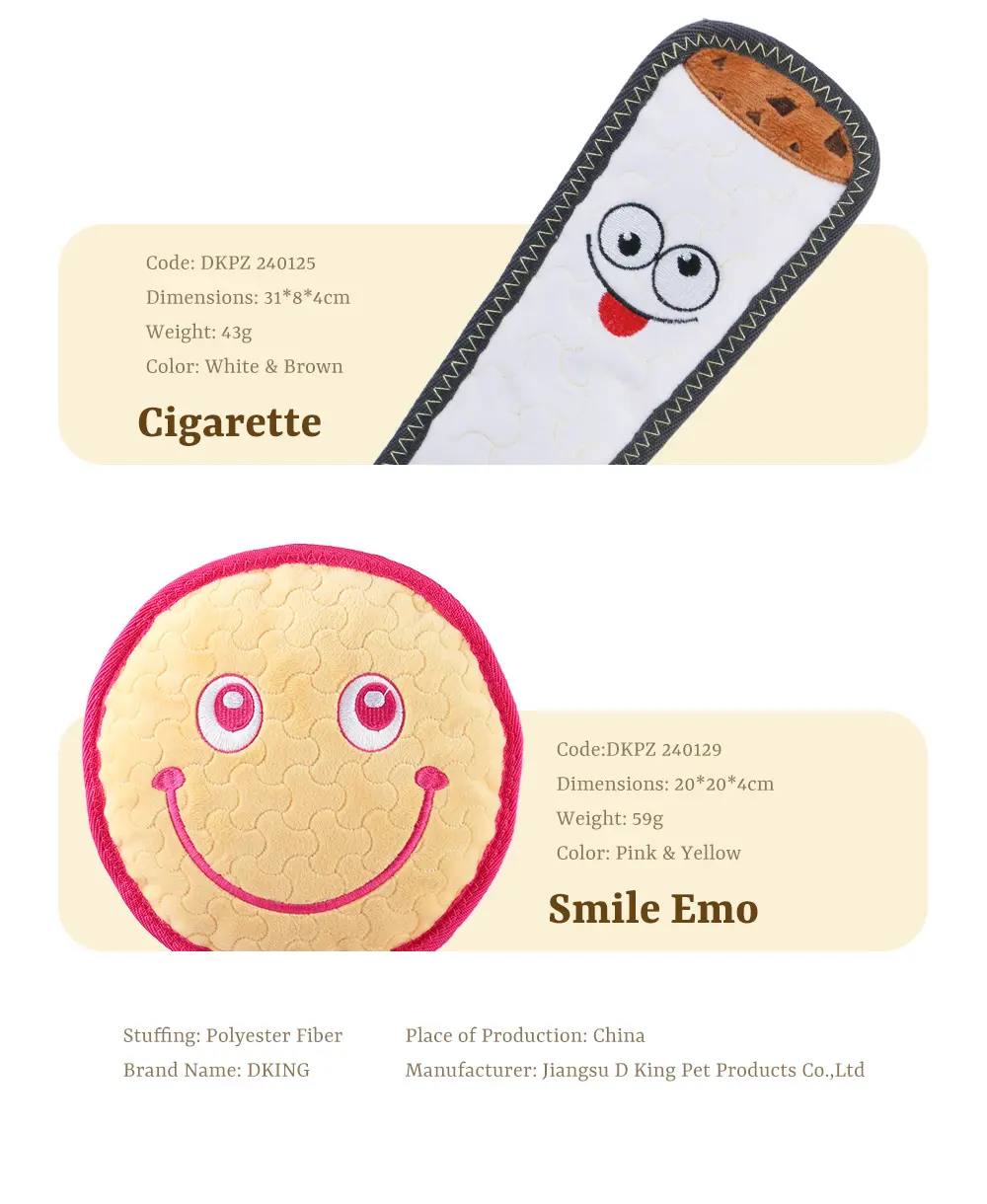 The Latest Plush Toy Series Featuring Dogs Irised Love, Candle, Cigarette, Smile Emo (9)
