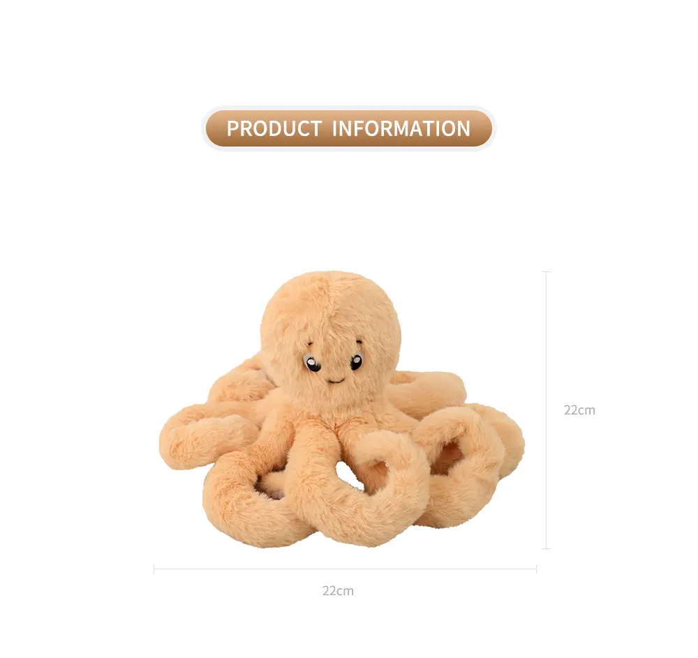 Octopus Plush Toy Safe, Comfortable, Stimulates Curiosity, Enhances Bonding, Durable (8)