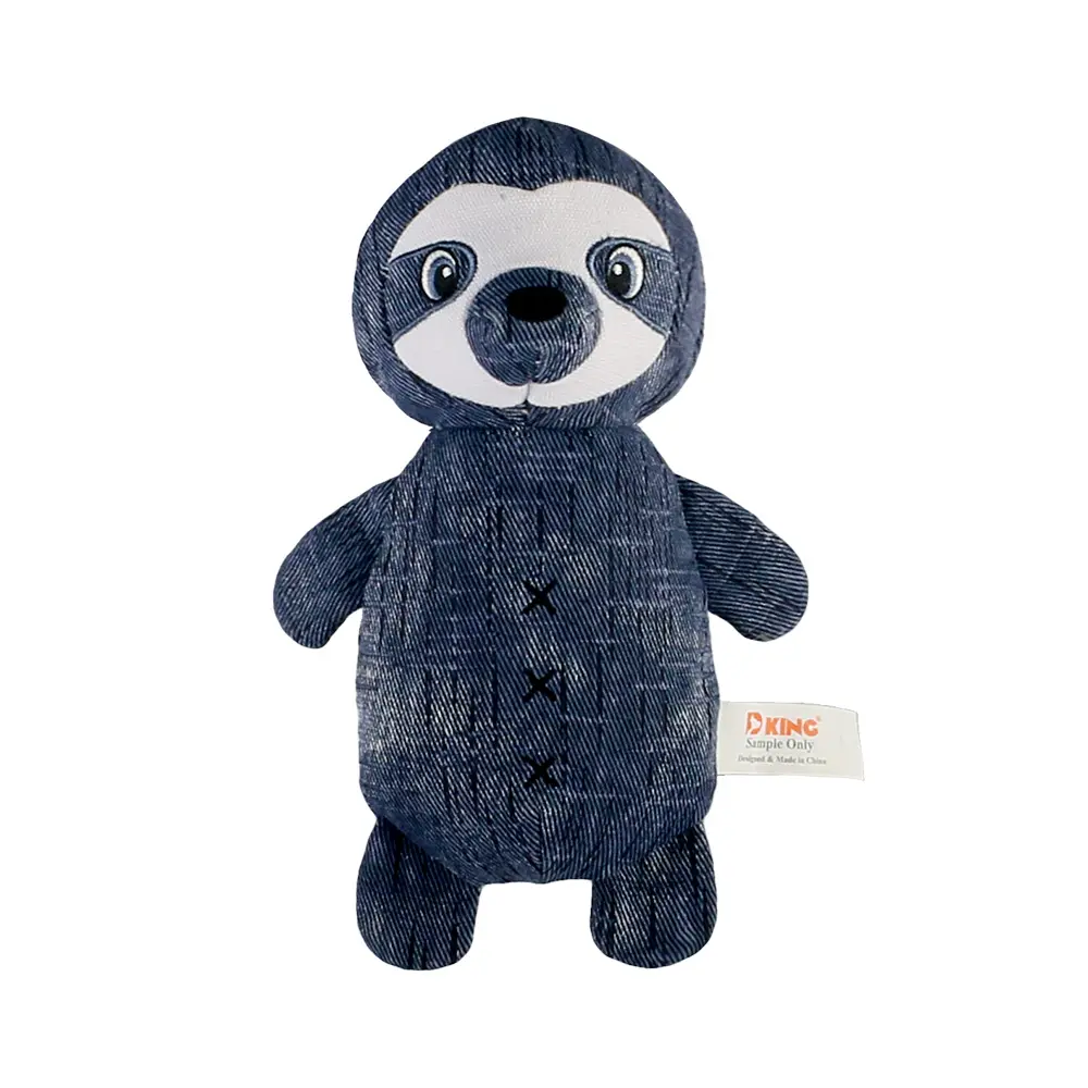 2025 New Product Classic Animal Shape Sturdy Dog Toy Collection Sloth