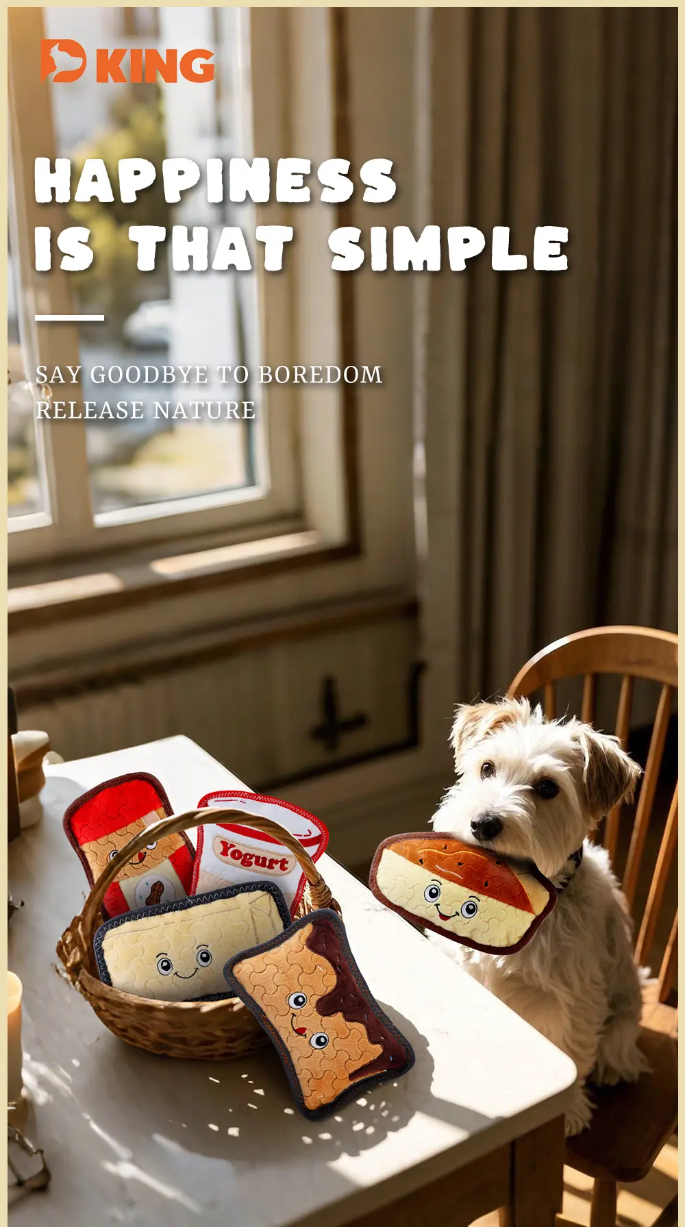 2025 Latest Products Dog Food Toys Plush Pet Toys Sturdy Dog Toys Dogs Can’t Put It Down! Simulated food plush toy1 (1)