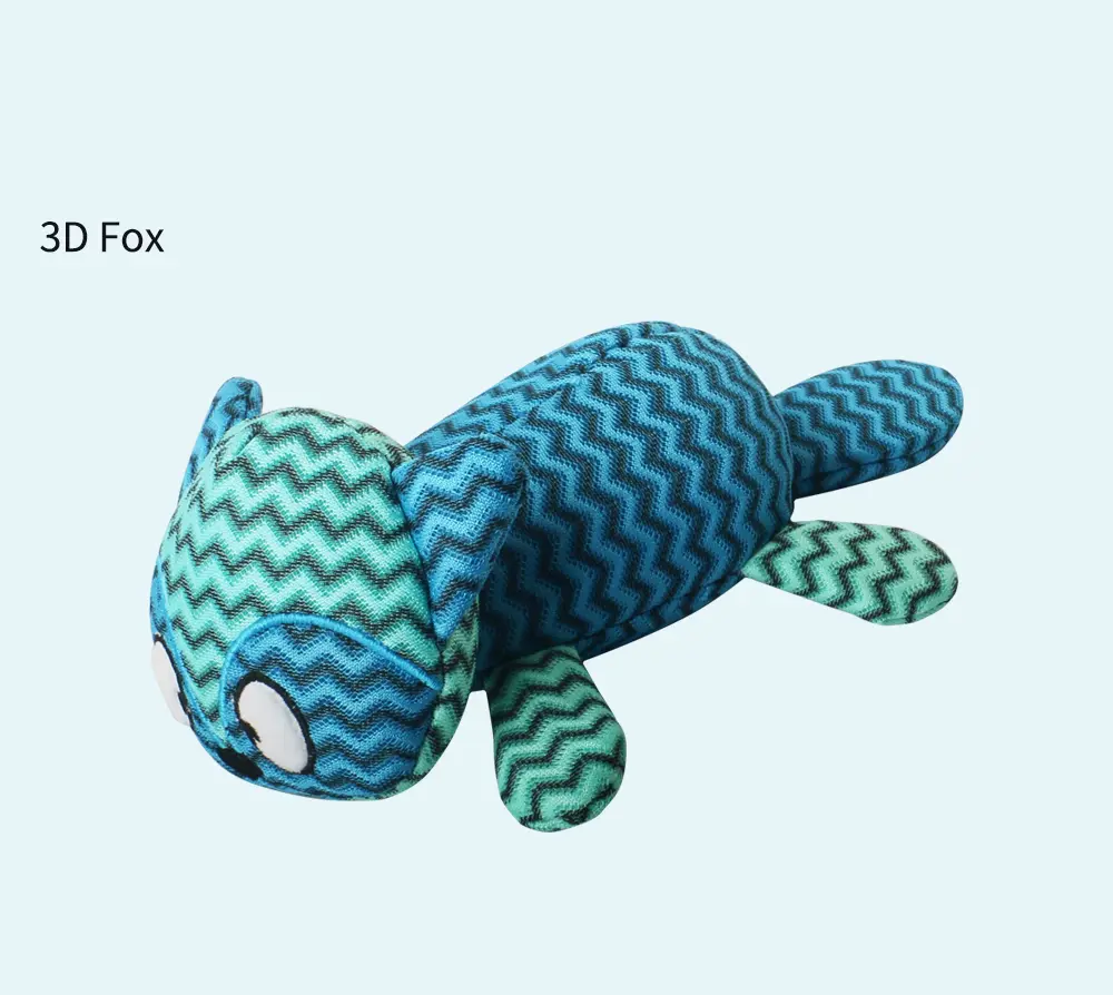 blue striped pet toy