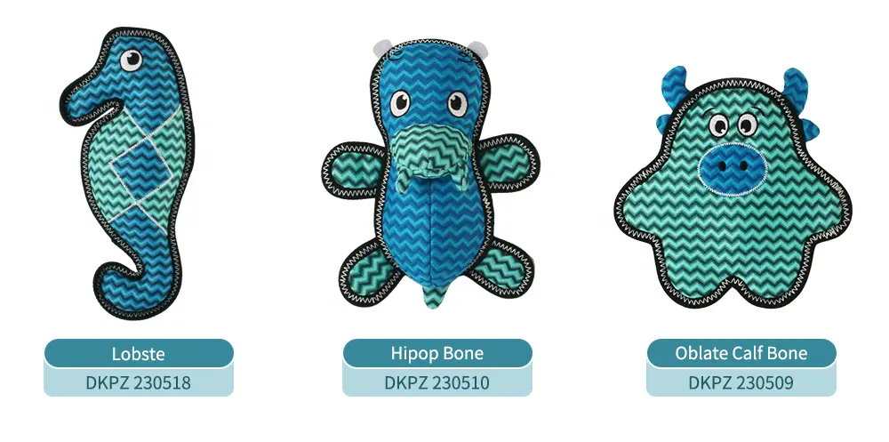 Dog Interactive Plush Toy Series, Diverse In Fun, Safe For Chewing, And Enhances Emotional Bonds:Lobste, Hipop Bone, Oblate Calf B (5)