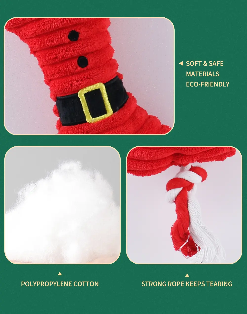 Squeaky Bone Plush Toy (7)