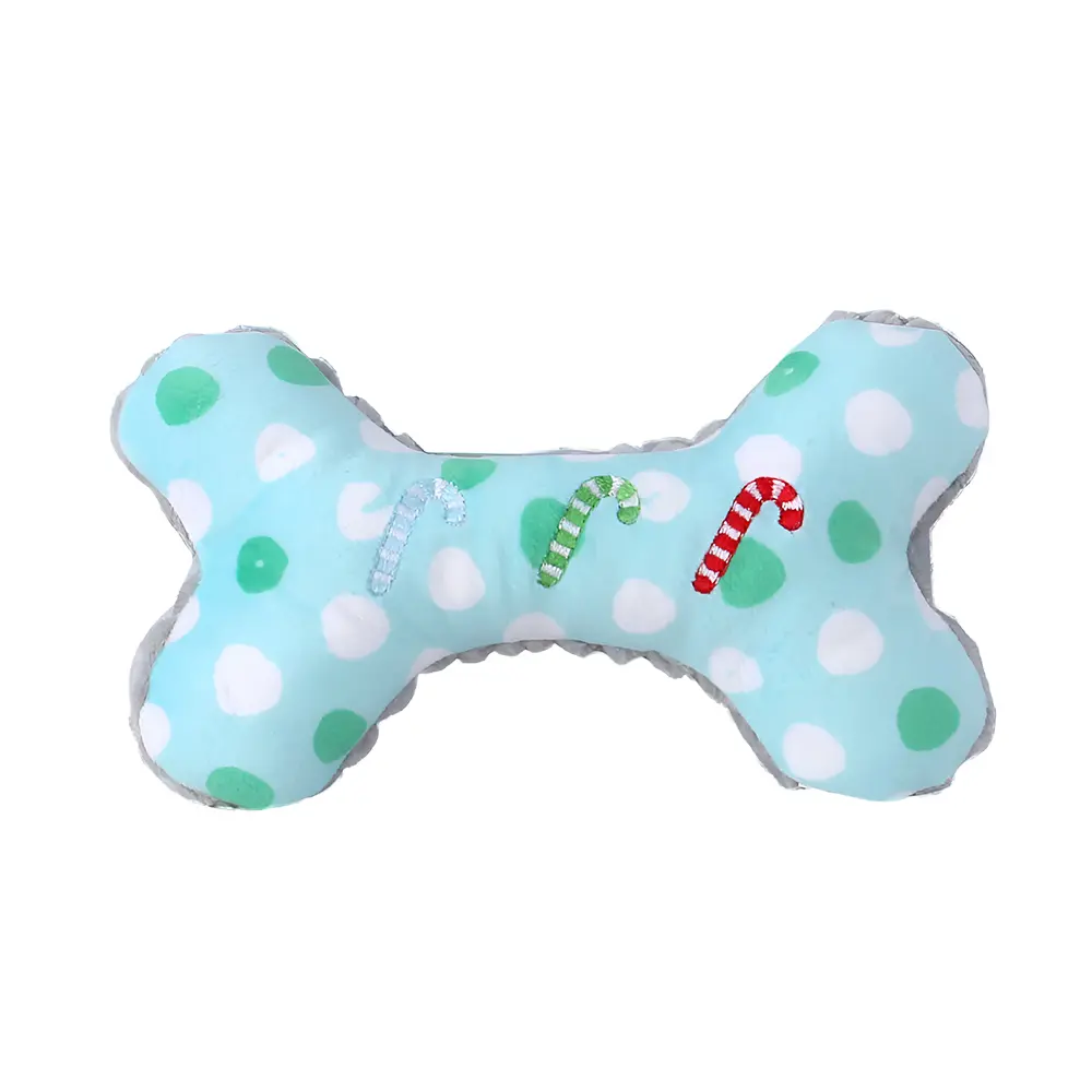 Introduction to Dots Walking Stick Pattern Bone Pet Interactive Plush Toy