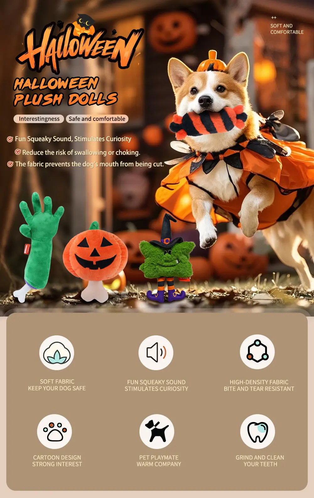 detail about Halloween plush dolls