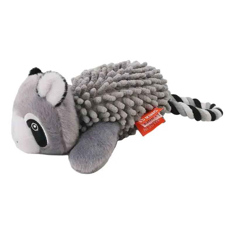 Rope Animal Plush Toys for Pets Rope ring mop velvet raccoon，Rope ring mop velvet monkey (2).jpg