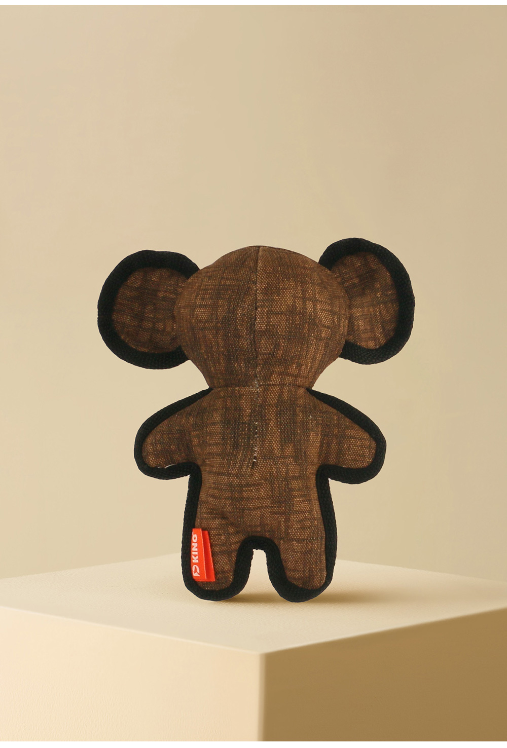 2025 New Product Classic Animal Shape Sturdy Dog Toy Collection Oblate Body Monkey (11)