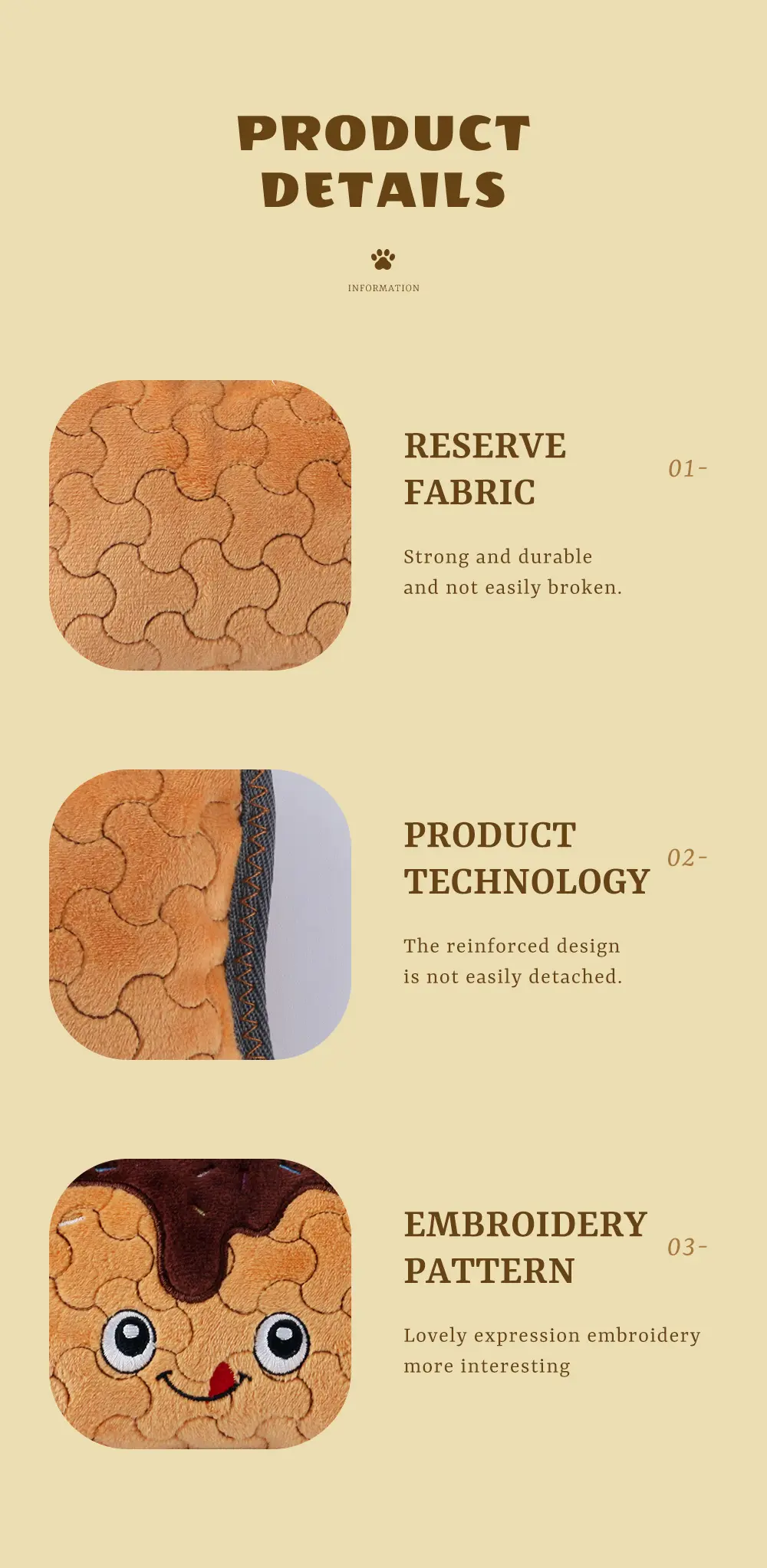 2025 Latest Products Dog Food Toys Plush Pet Toys Sturdy Dog Toys Dogs Can’t Put It Down! Simulated food plush toy1 (6)