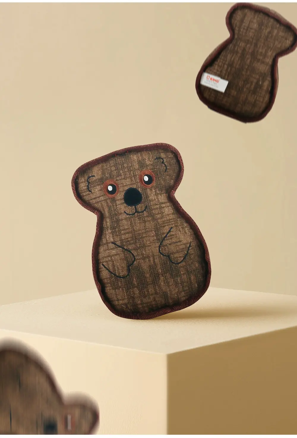 2025 New Product Classic Animal Shape Sturdy Dog Toy Collection 3D Koala (8)