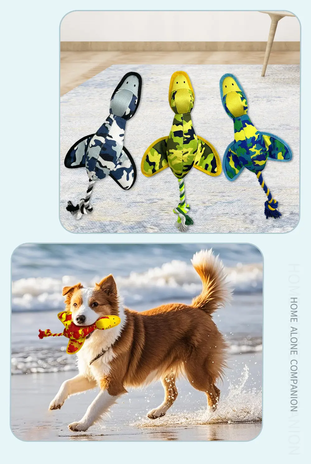 Rope Camouflage Flying Duck, Plush Pet Toy, Safe And Comfortable, Enhances Bonds, Endless Joy! (13)