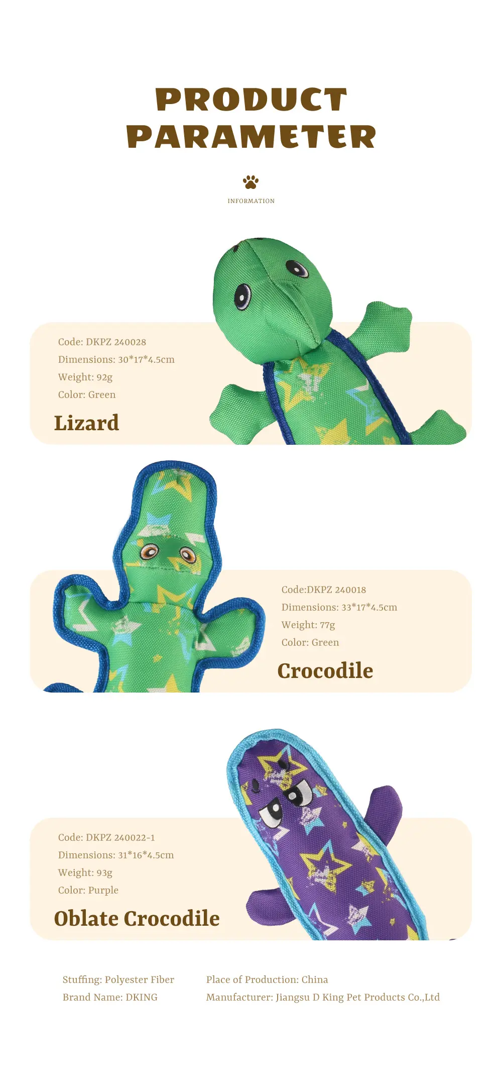 Soft, Safe, Interactive Dog Toys Excel:Sea Horse,Bear Frisbee,Chameleon,Snake (13)