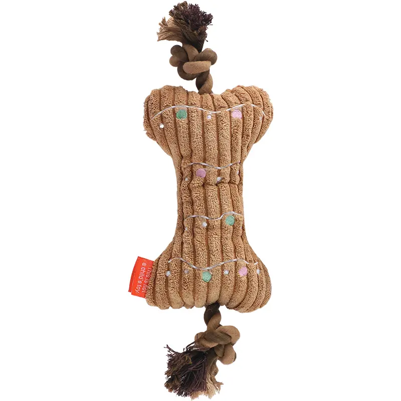 Squeaky Bone Plush Toy