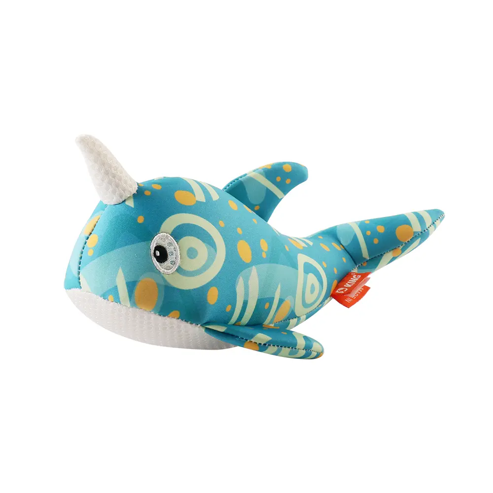 plush dog toy with fun designs that catch the eye
