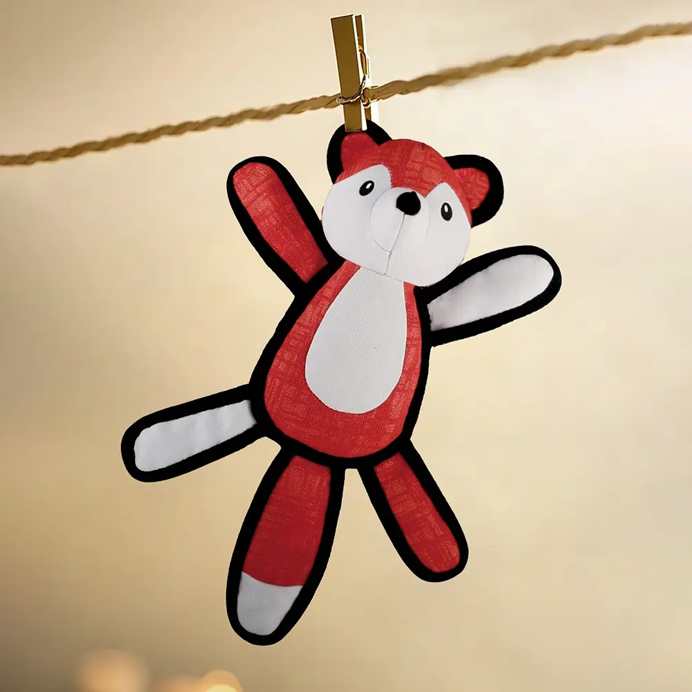 2025 New Product Classic Animal Shape Sturdy Dog Toy Collection Oblate Body Fox (3).jpg