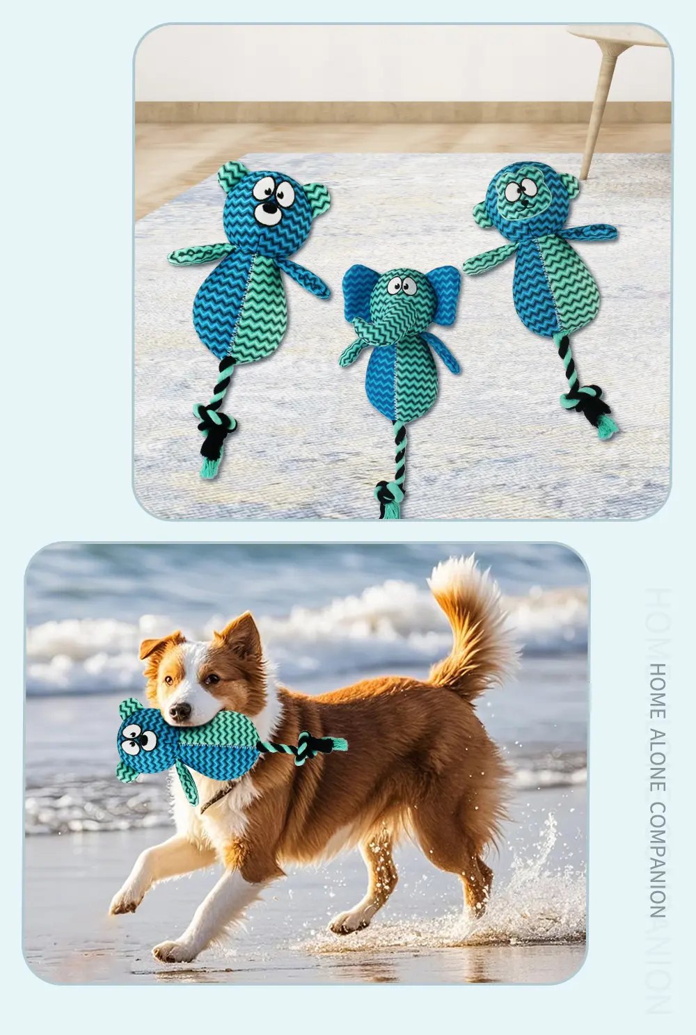 2025 Latest Design Rope-style Plush Pet ToyKnoted Elephant,Knoted Bear,Knoted Monkey,Knoted Kolar,Knoted FoX (11)