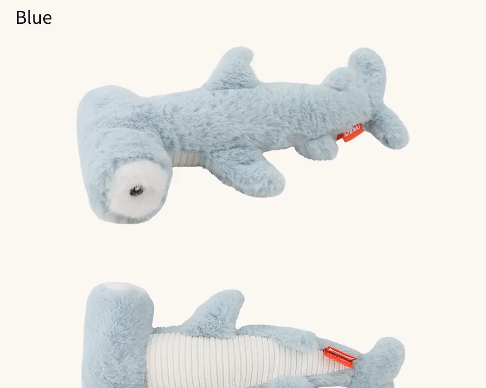 Cuddly Stuffed Shark Toy Soft, Safe, Fun For Pets! (16)