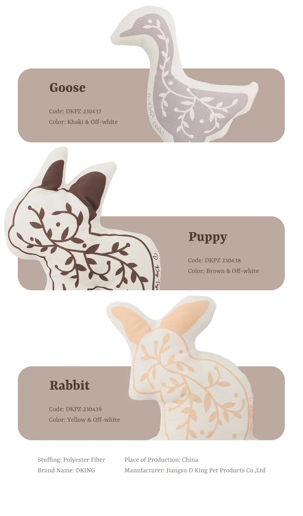 Discover the Wonderful World of Cute Animal-Shaped Plush Toys A Combination of Warm Hugs and Endless Fun (9)