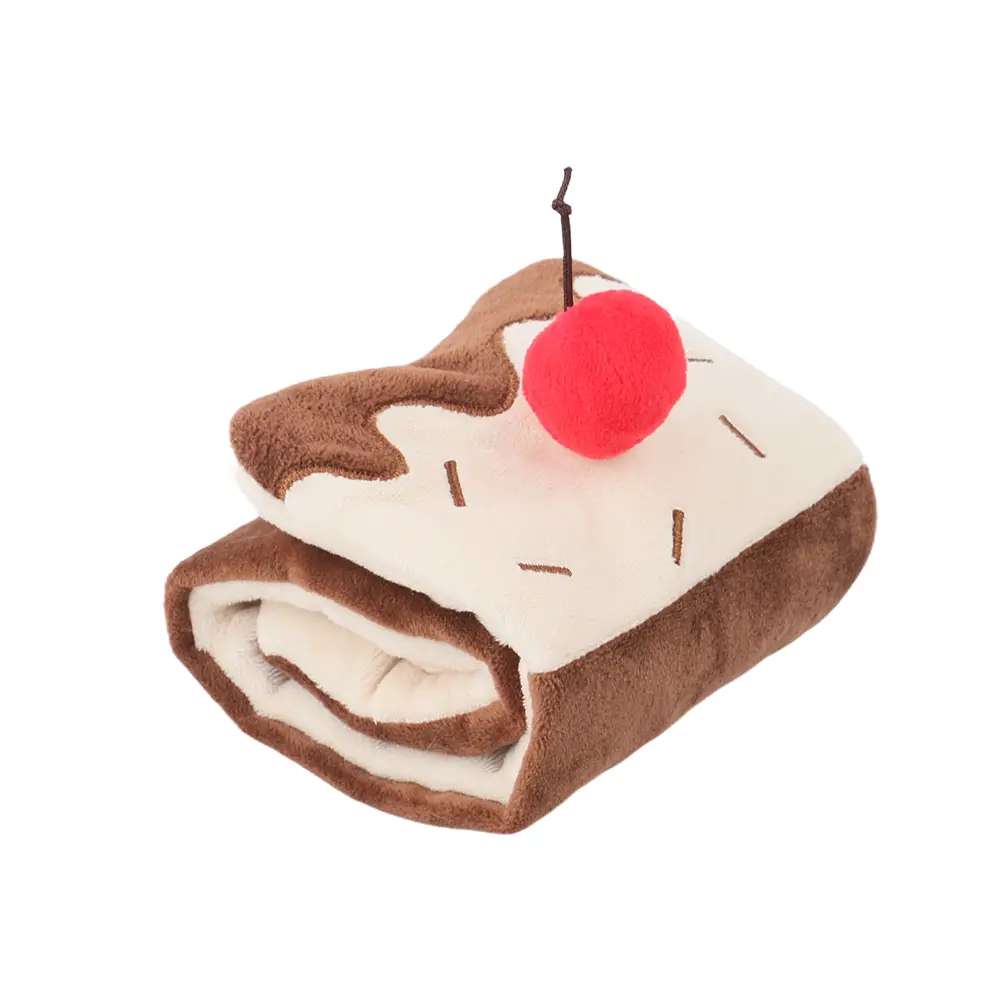Snuffle Cake: soft, charming, squeaky, clean, durable, pet's perfect playmate.